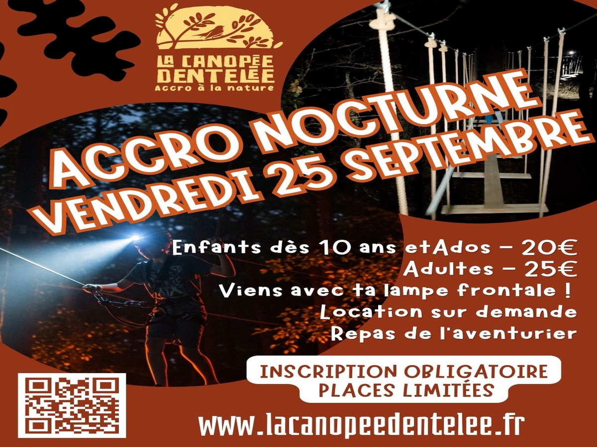LA CANOPÉE DENTELÉE - ACCRO NOCTURNE 2026