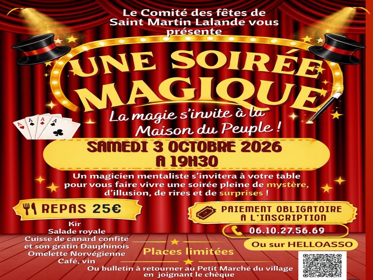 SOIRÉE MAGIQUE À SAINT-MARTIN-LALANDE